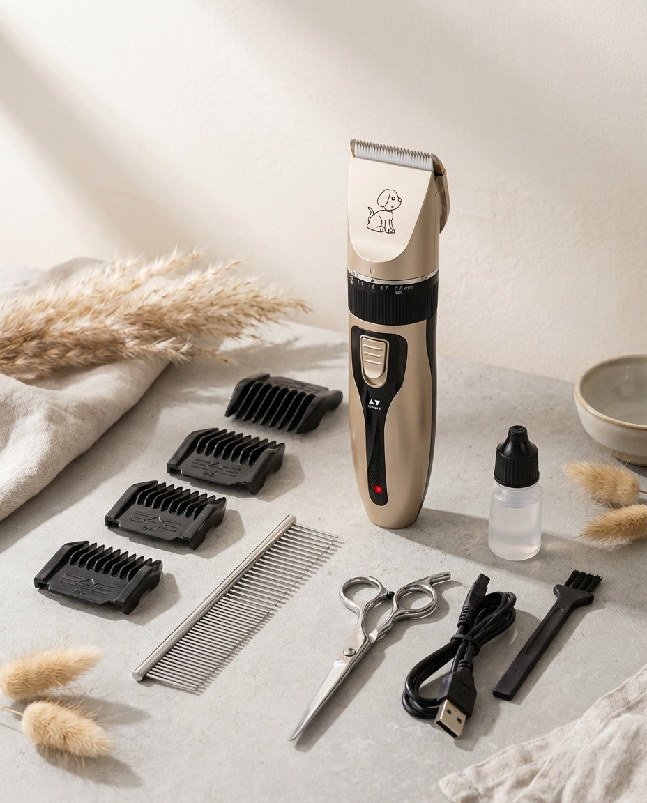 Quiet Dog Clipper – Silent Motor Pet Grooming Kit