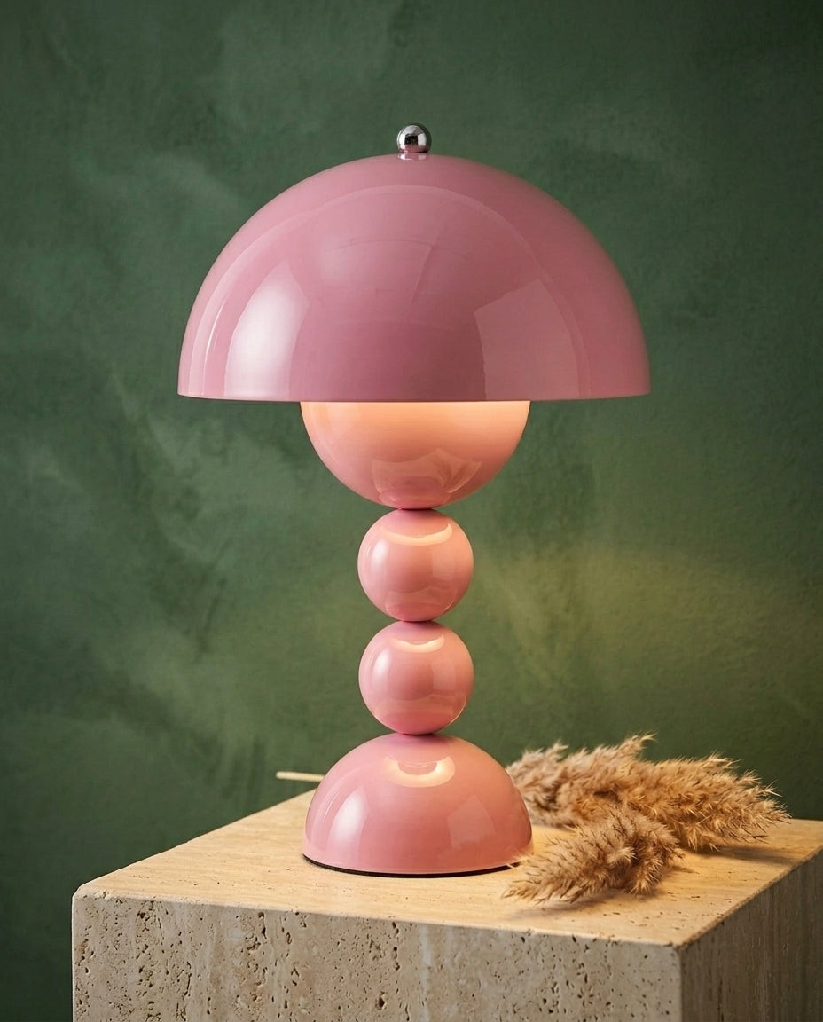Scandinavian Table Lamp with Gold Accents | Orb Glow