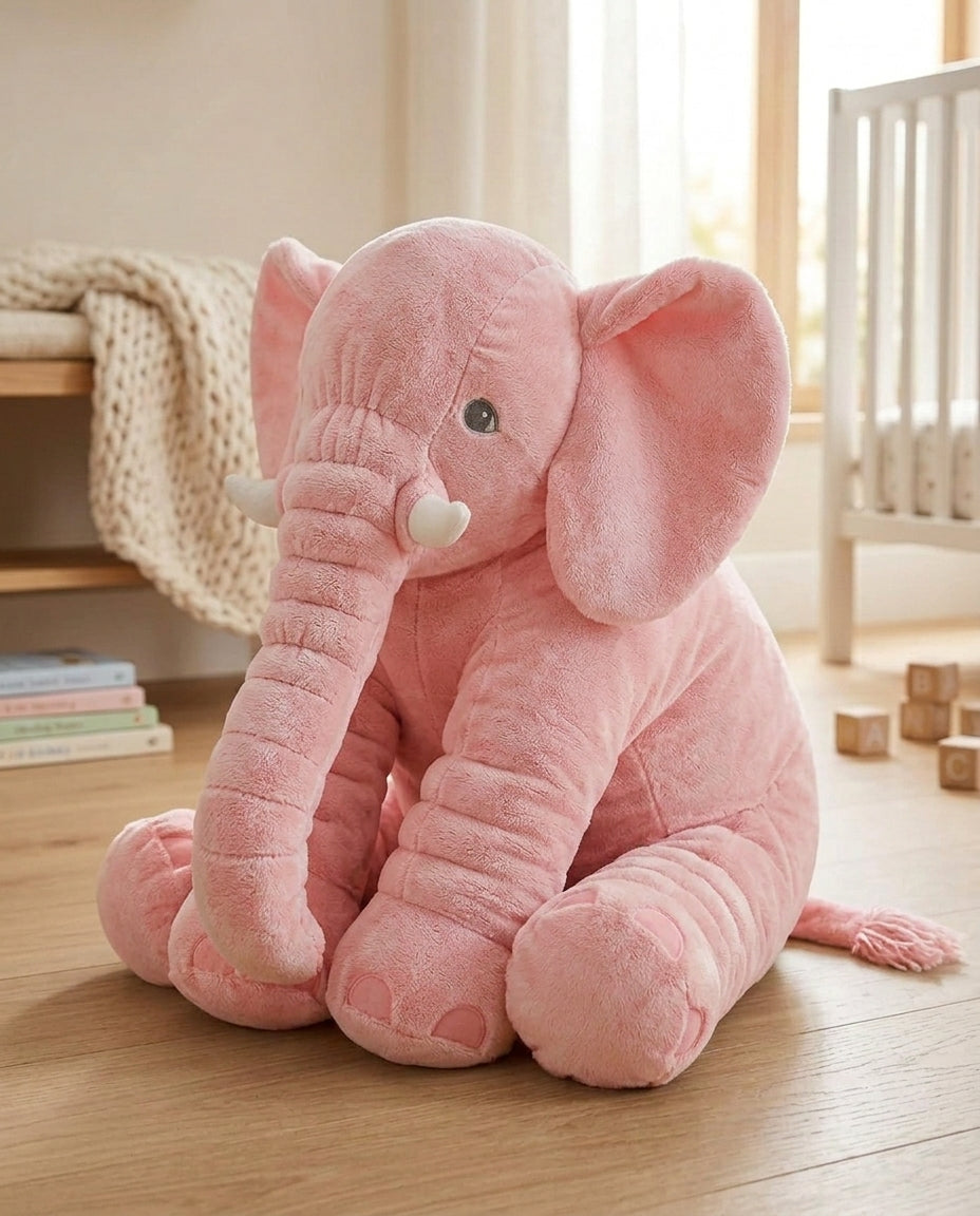 Plush Elephant Cuddle Cushion – Soft Baby Comfort Toy