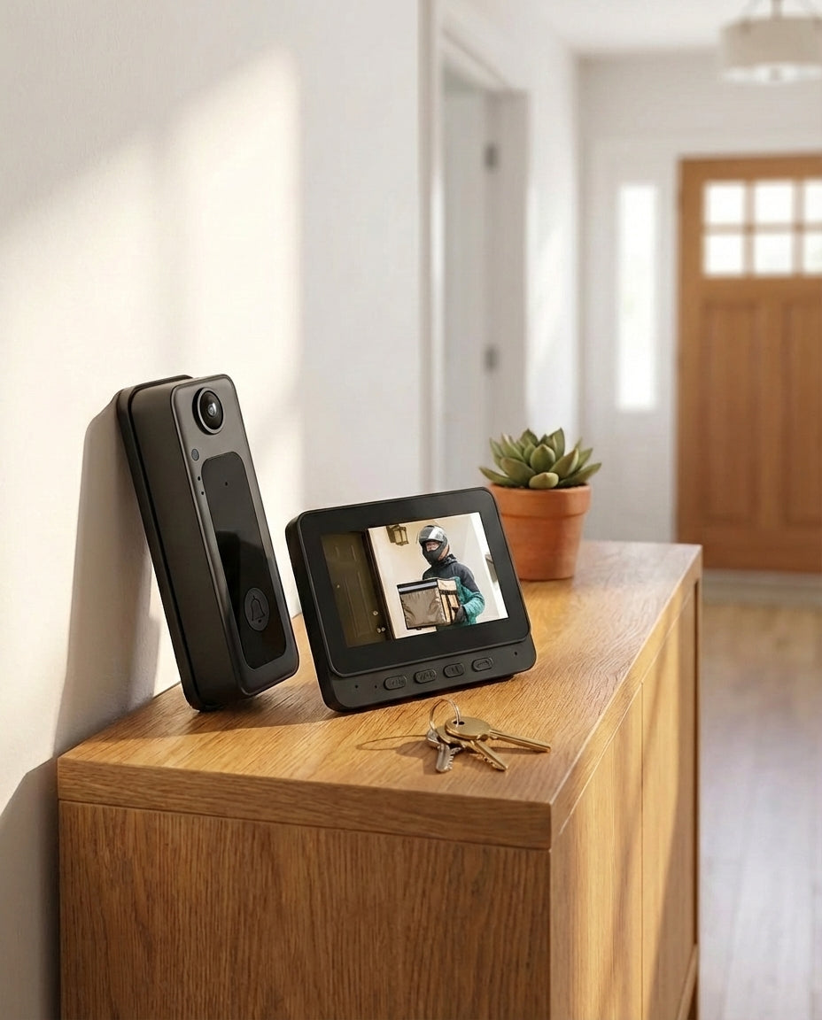 Wireless Video Doorbell 8MP – Wide-Angle HD Security Camera
