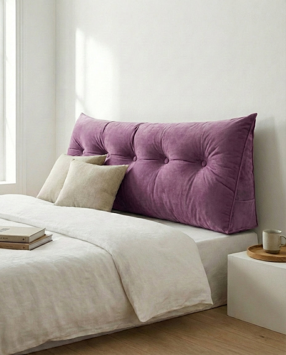 Bed Reading Pillow | Ergonomic Backrest Cushion for Sitting Up