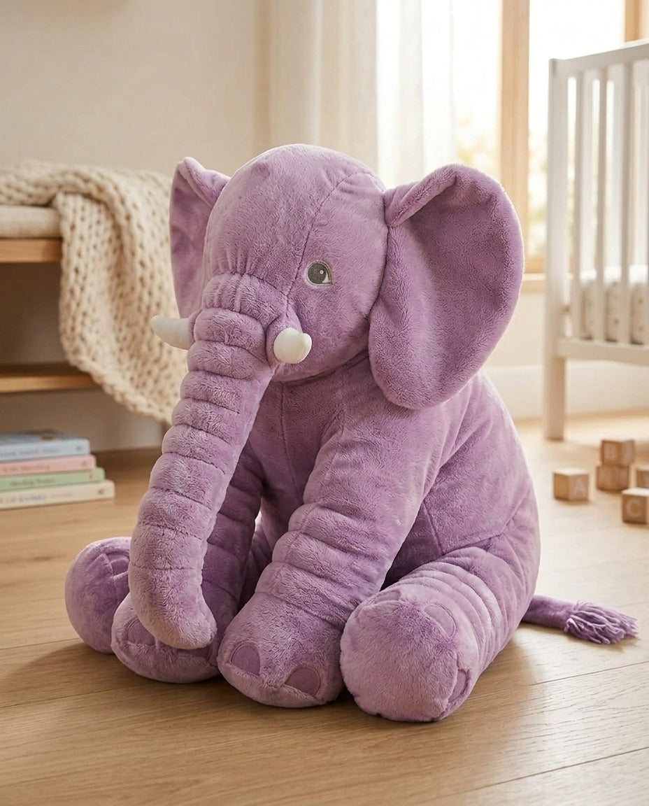 Plush Elephant Cuddle Cushion – Soft Baby Comfort Toy