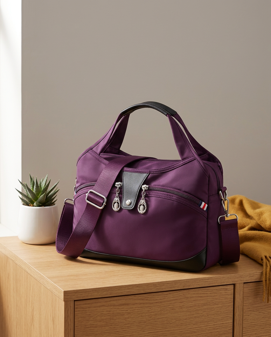 Anti-Theft Crossbody Handbag – Waterproof Oxford Tote