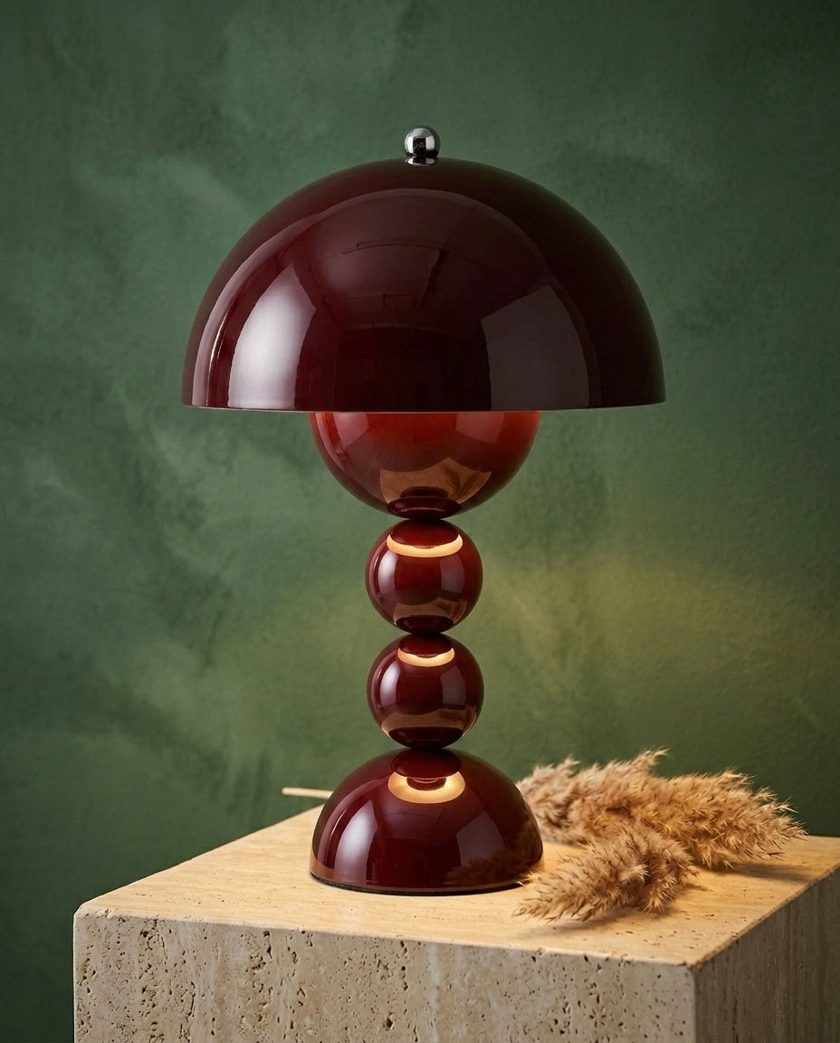 Scandinavian Table Lamp with Gold Accents | Orb Glow