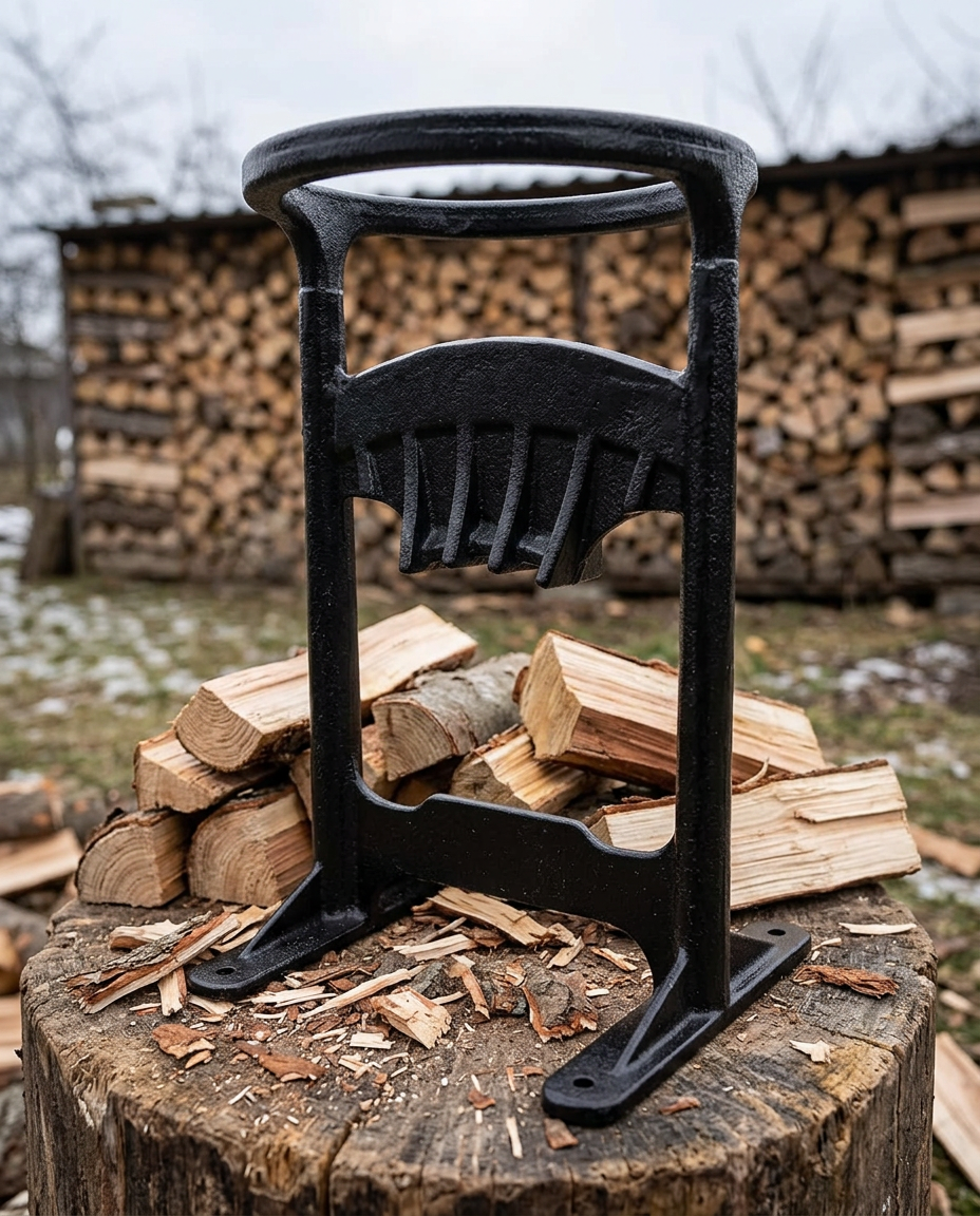 Cast Iron Log Splitter | Manual Wood Splitting Tool