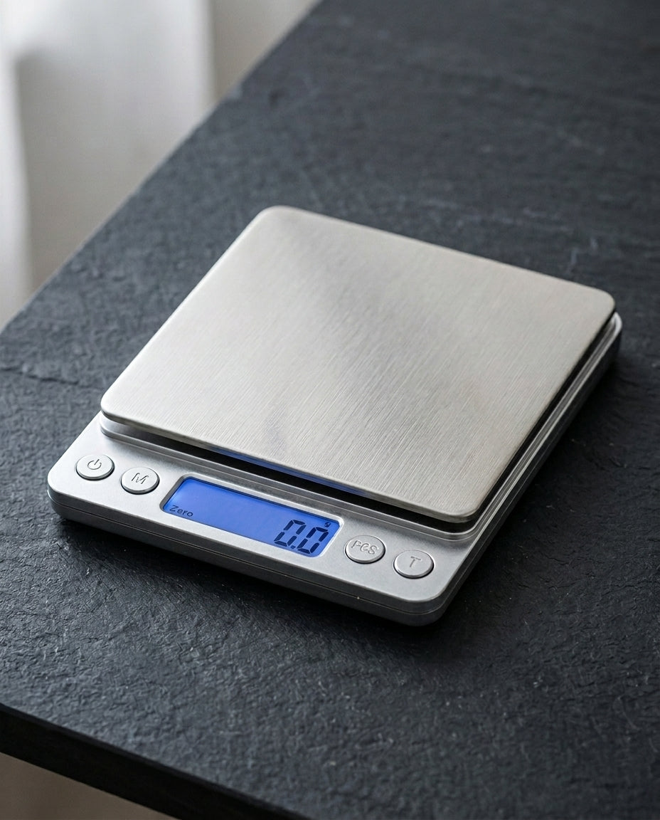Digital Kitchen Scale | Stainless Steel | 0.1g–3kg