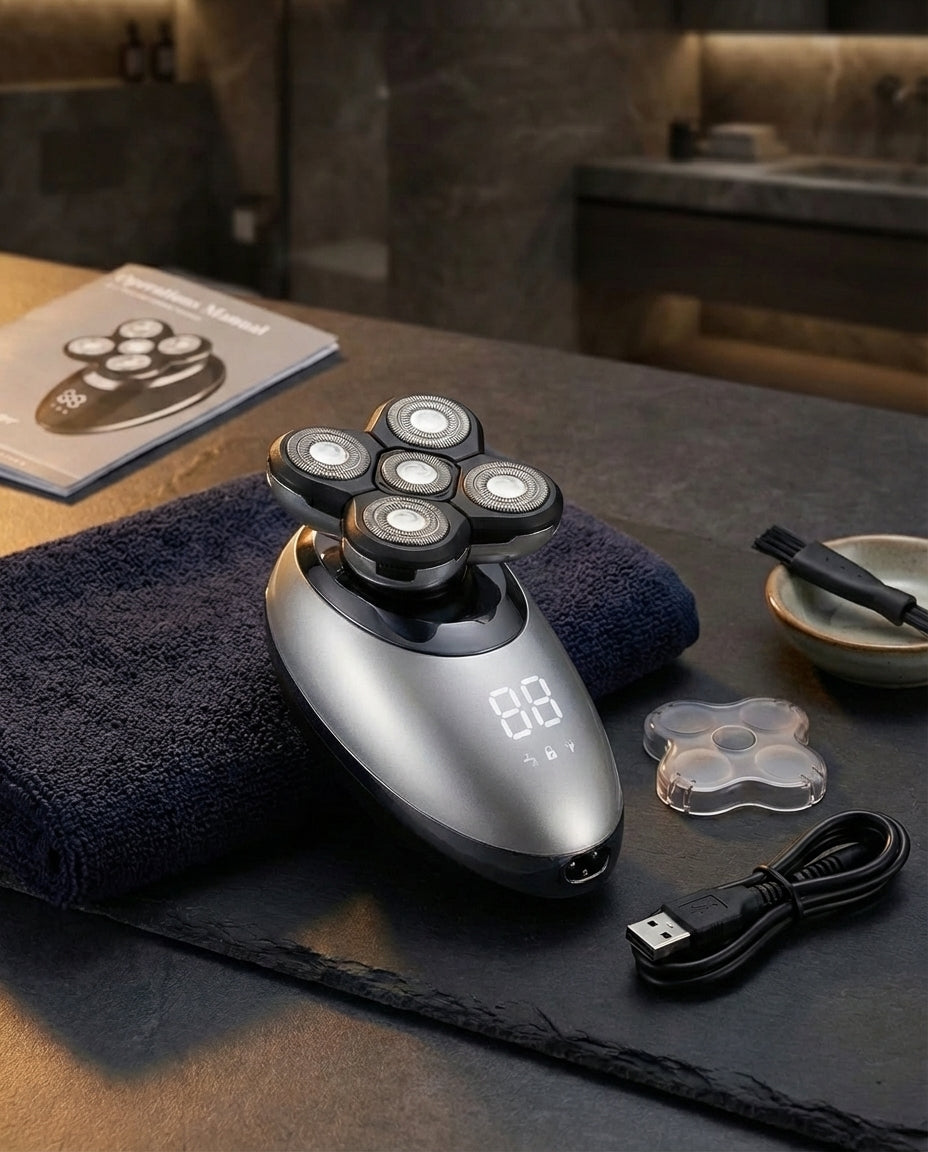 Men's Rotary Shaver – Waterproof Wireless Trimmer