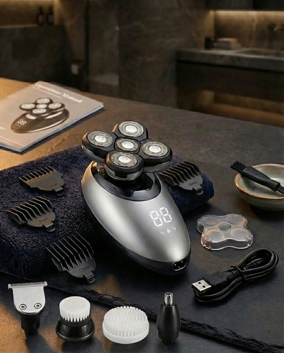 Men's Rotary Shaver – Waterproof Wireless Trimmer