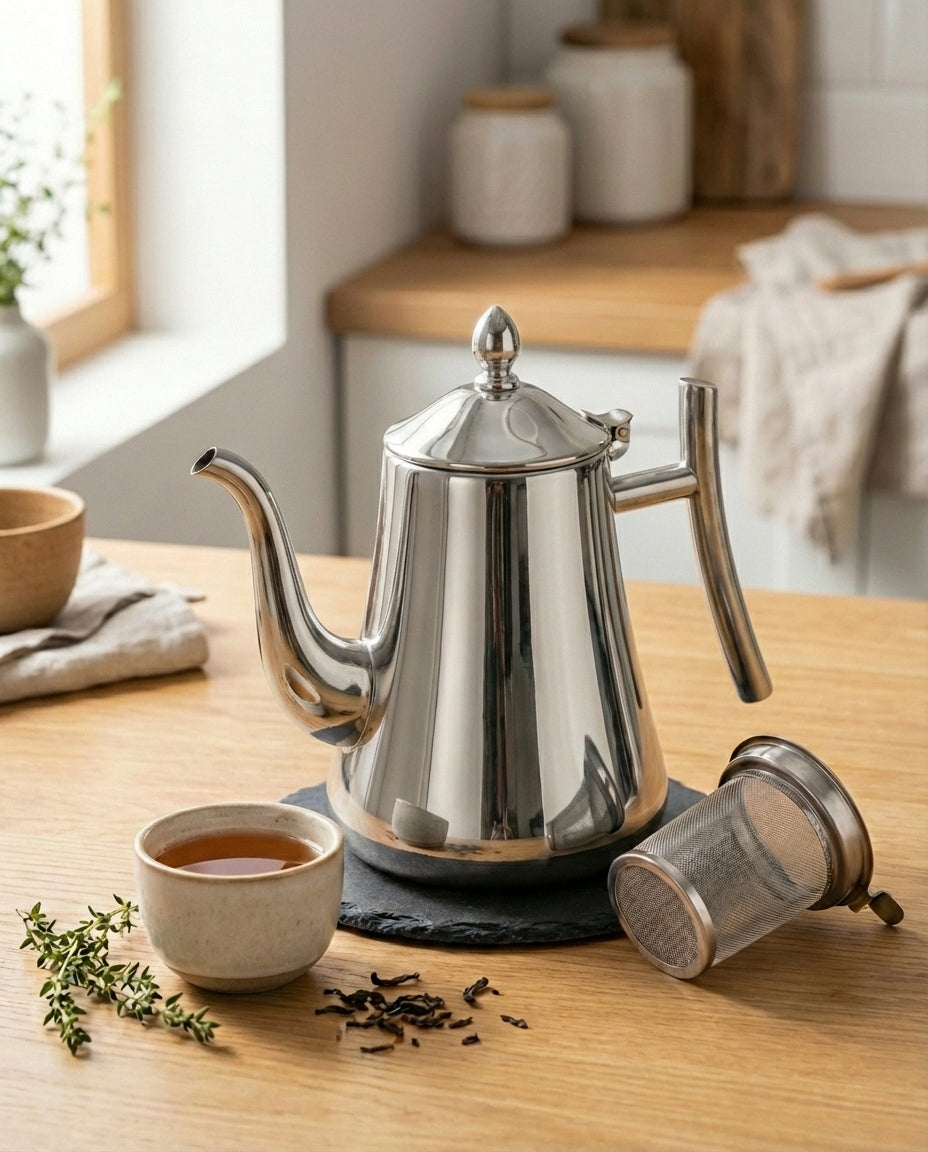 Induction Kettle with One Filter | Stainless Steel Tea Kettle