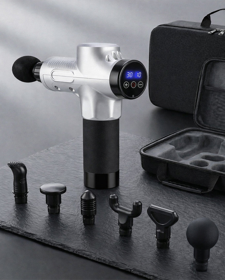 Massage Gun with 6 Attachments | Deep Muscle Relief