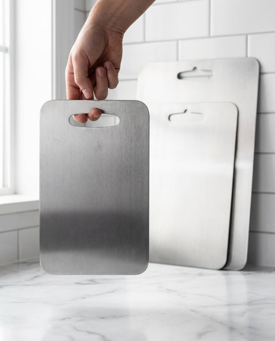 Titanium Steel Cutting Board | No BPA or Microplastics
