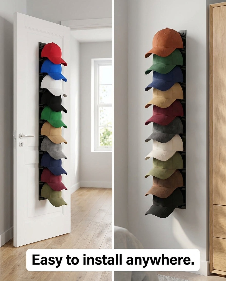 CapStack Pro – Vertical Hat Display Rack