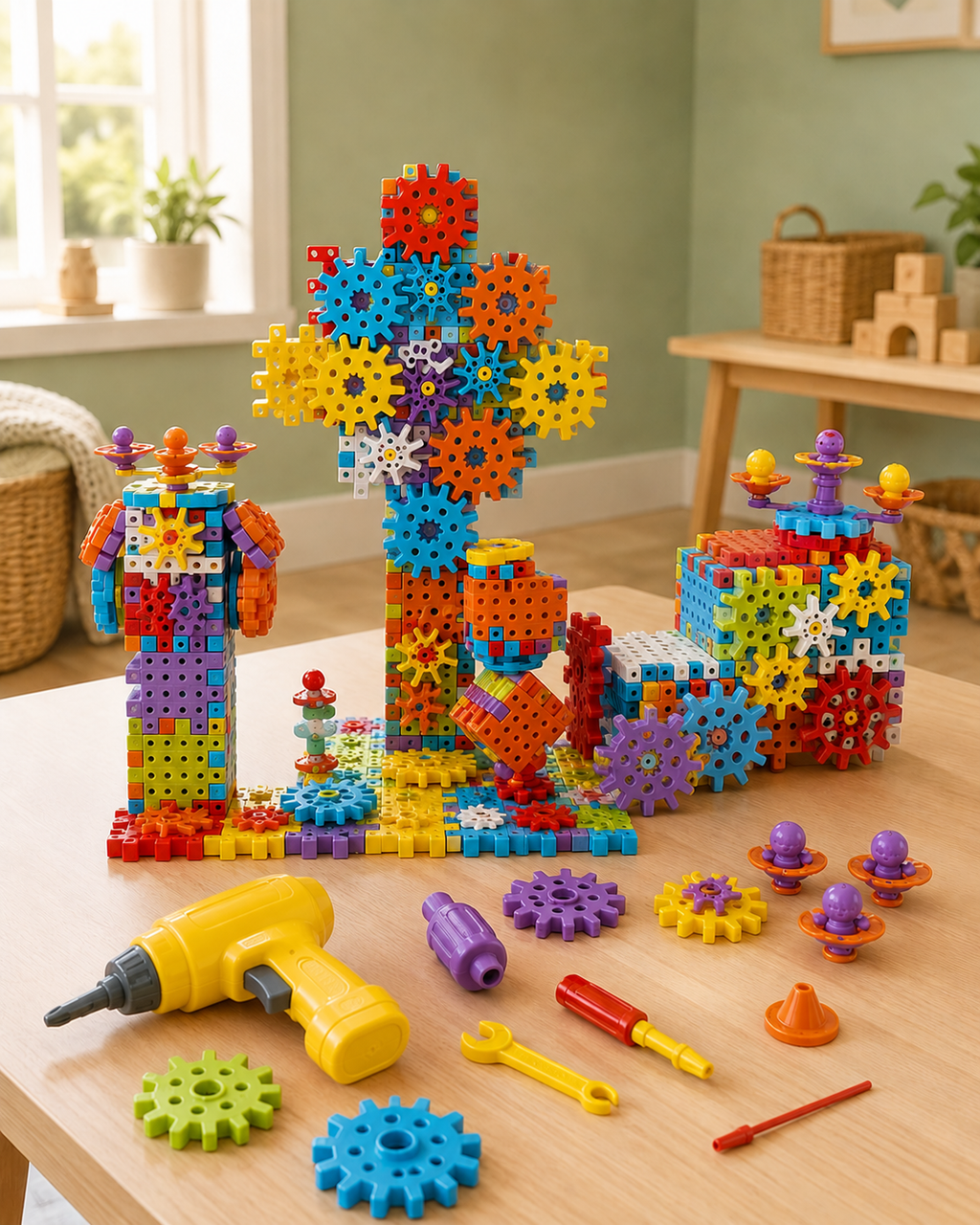 Gearo | Montessori 3D Gear & Puzzle Building Set