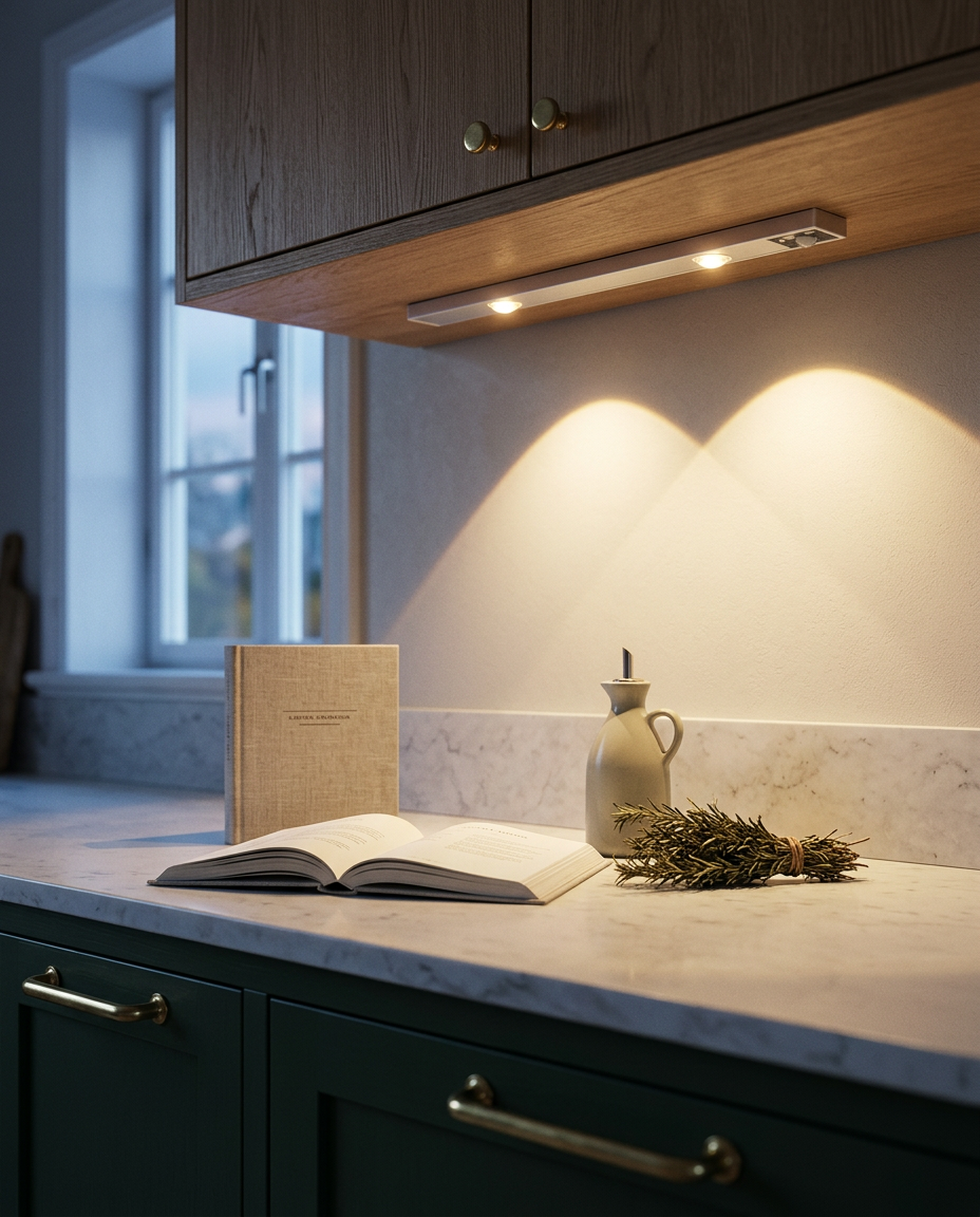 Motion Sensor LED Light Bar – Wireless Under-Cabinet Lamp