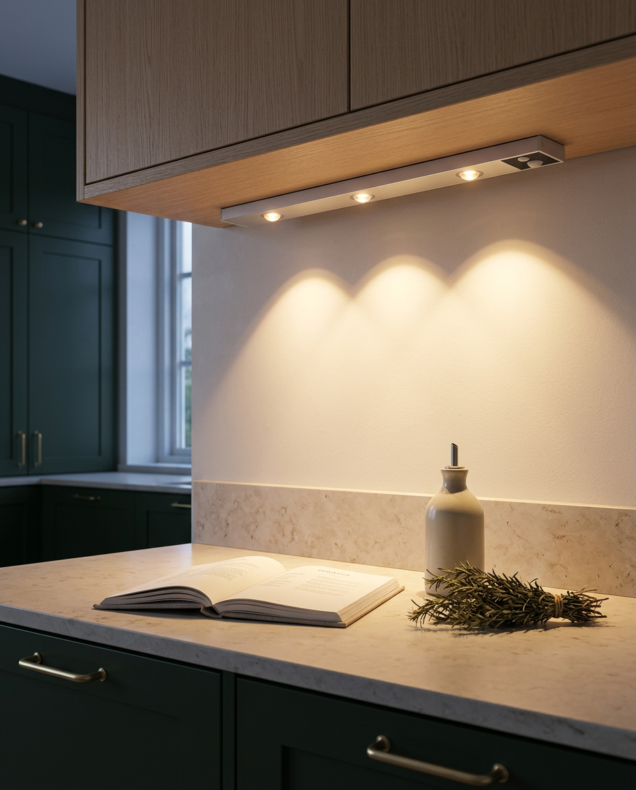 Motion Sensor LED Light Bar – Wireless Under-Cabinet Lamp