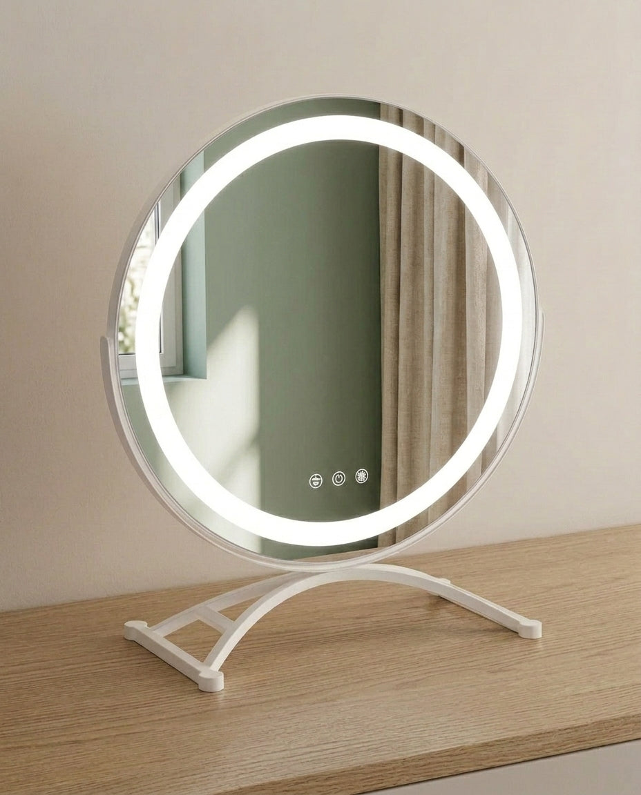 LED Makeup Mirror with Touch Control | Lumi Glow