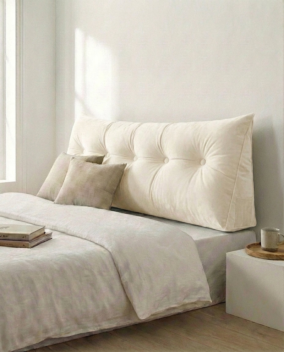 Bed Reading Pillow | Ergonomic Backrest Cushion for Sitting Up