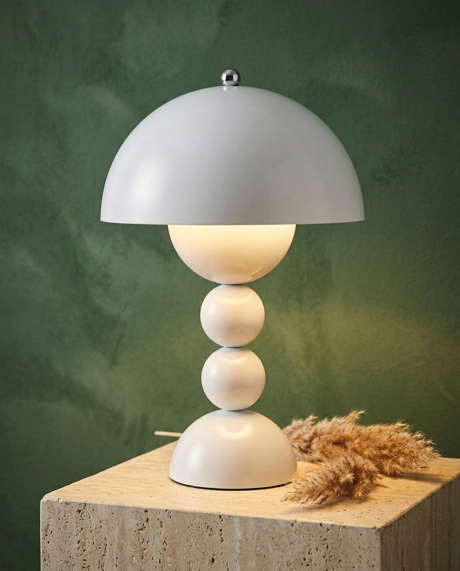 Scandinavian Table Lamp with Gold Accents | Orb Glow