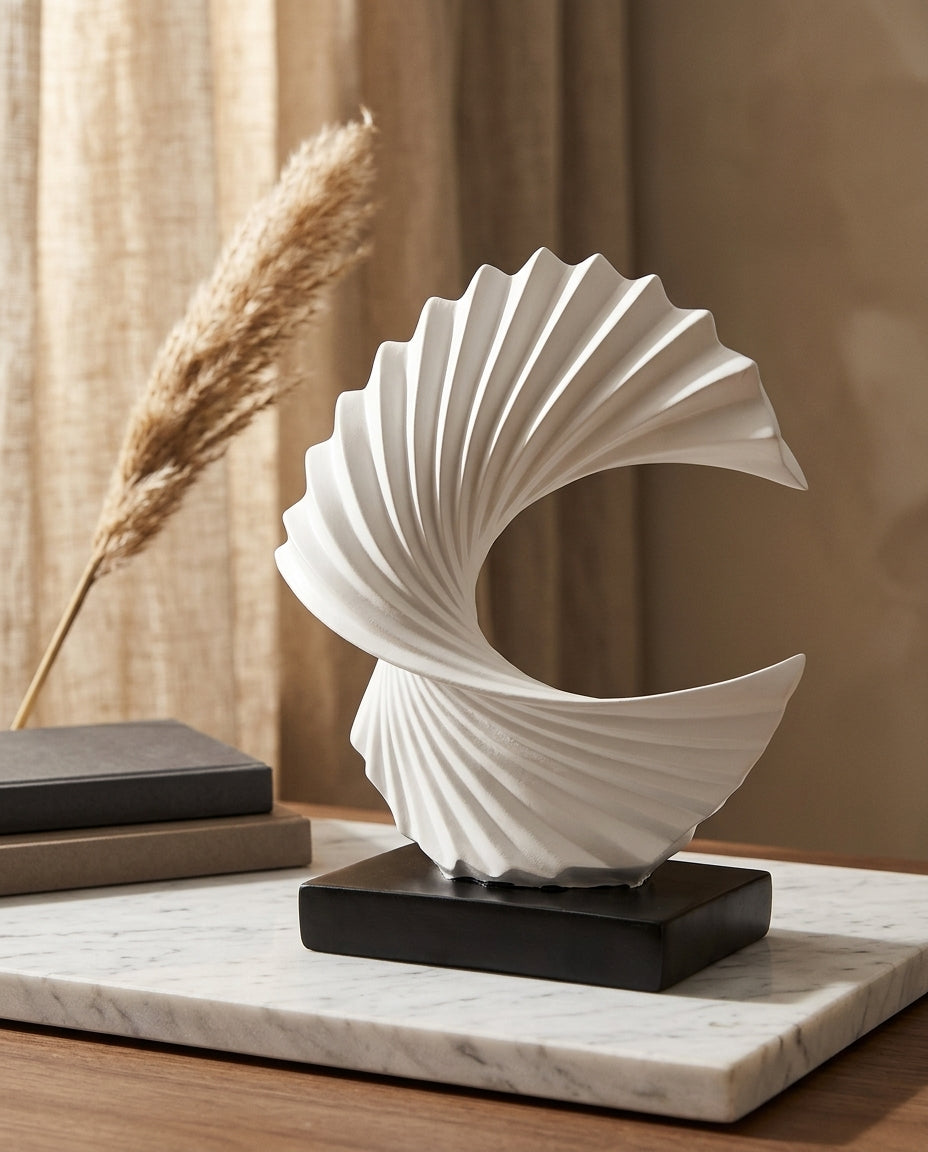 Half Moon Sculpture | Elegant Home & Office Décor