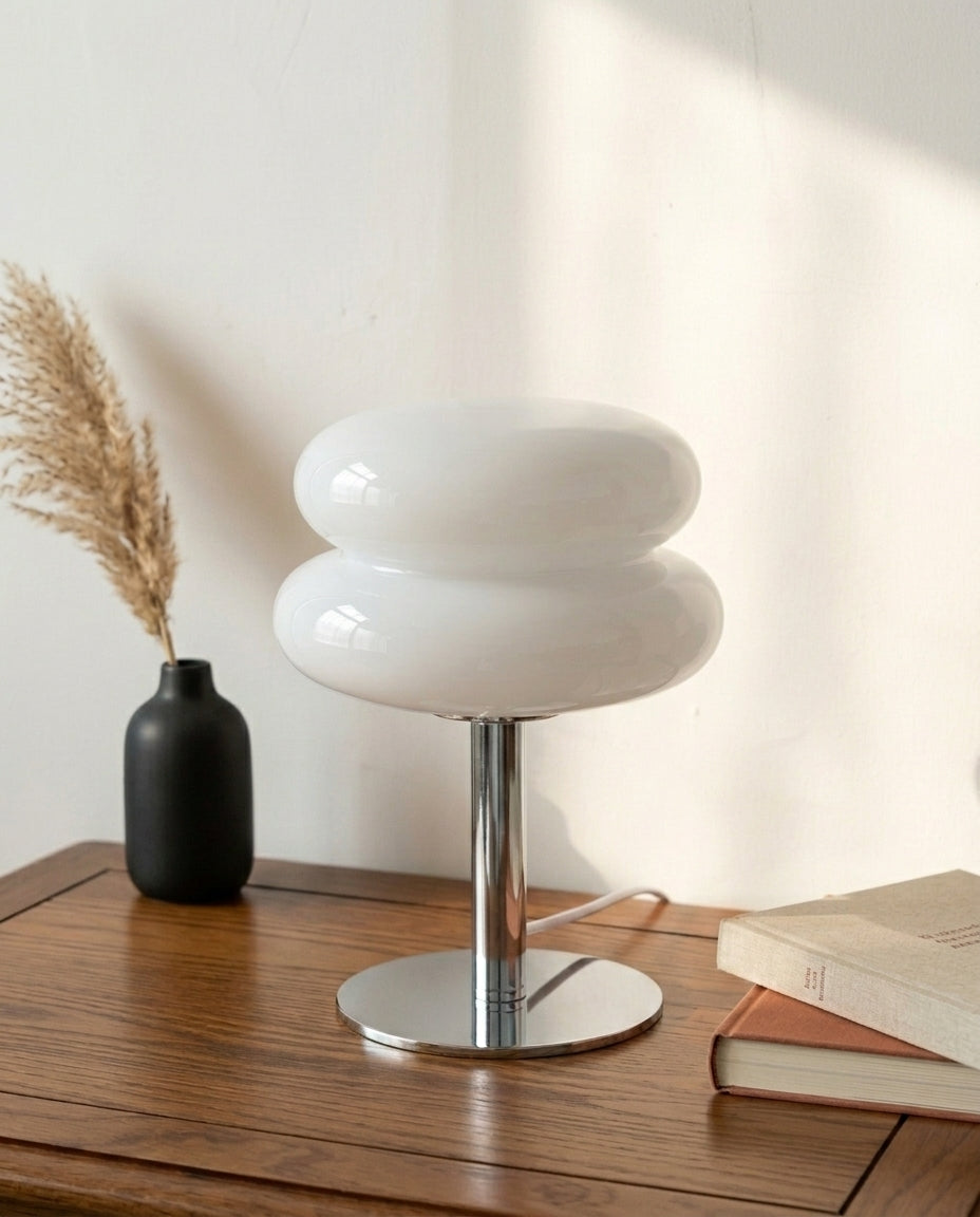 LED Bauhaus Table Lamp | Retro Orb Glow Desk Light