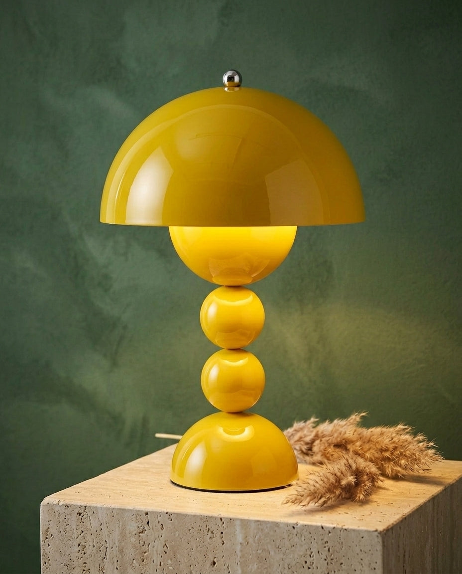 Scandinavian Table Lamp with Gold Accents | Orb Glow