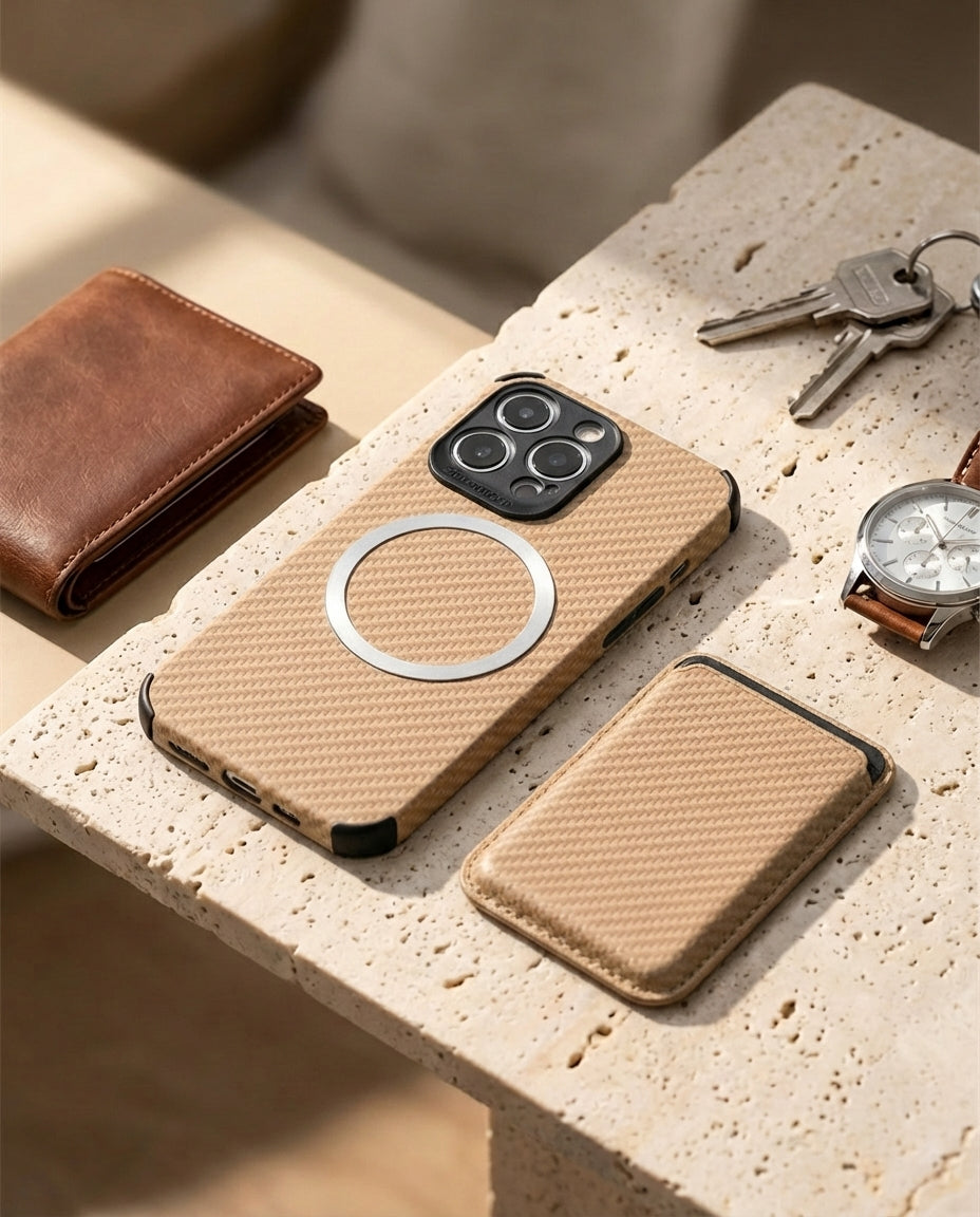 MagSafe Wallet Phone Case | CarbonShield Folio
