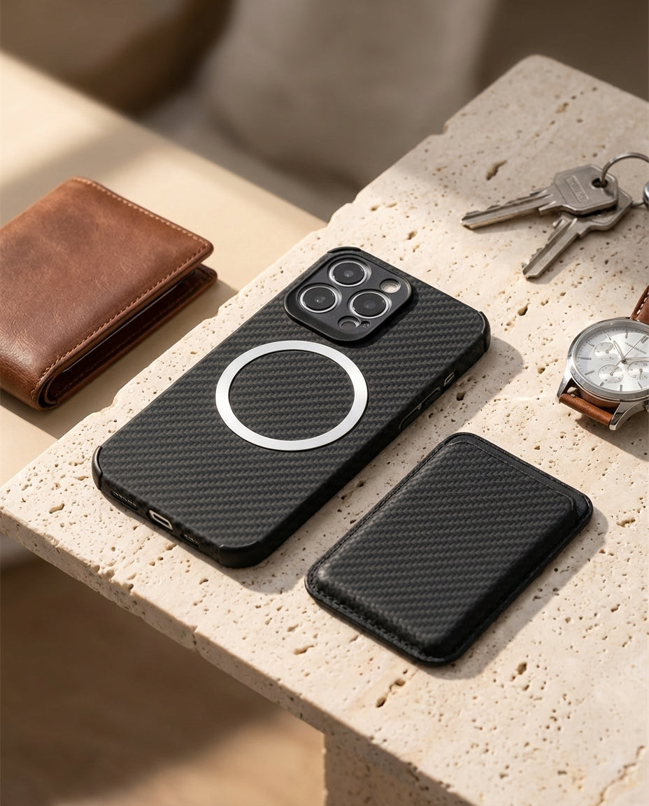 MagSafe Wallet Phone Case | CarbonShield Folio