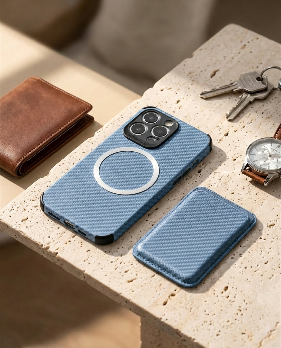 MagSafe Wallet Phone Case | CarbonShield Folio