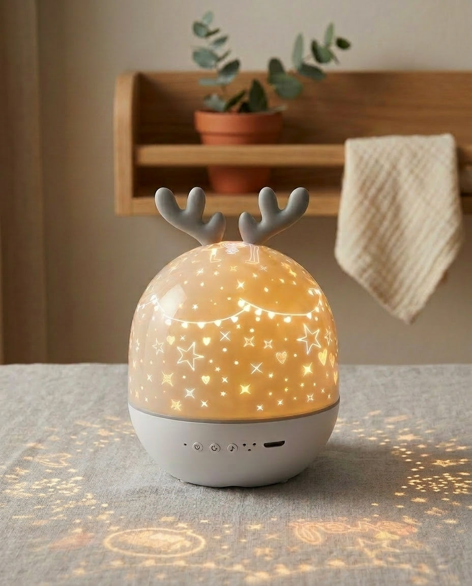 Star Projector Night Light | Kids Rotating Galaxy Lamp