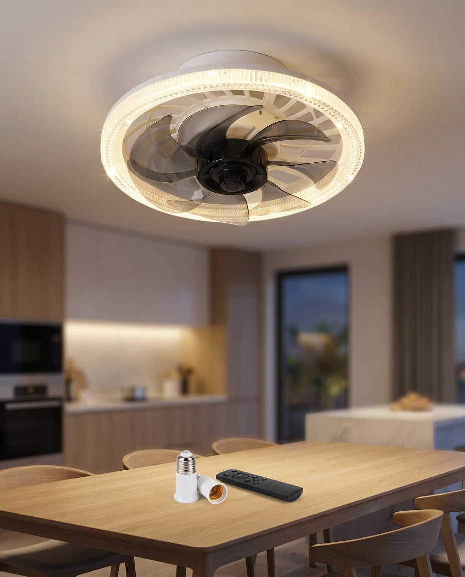 SilentBreeze AirGlow | 2-in-1 Ceiling Fan & Light