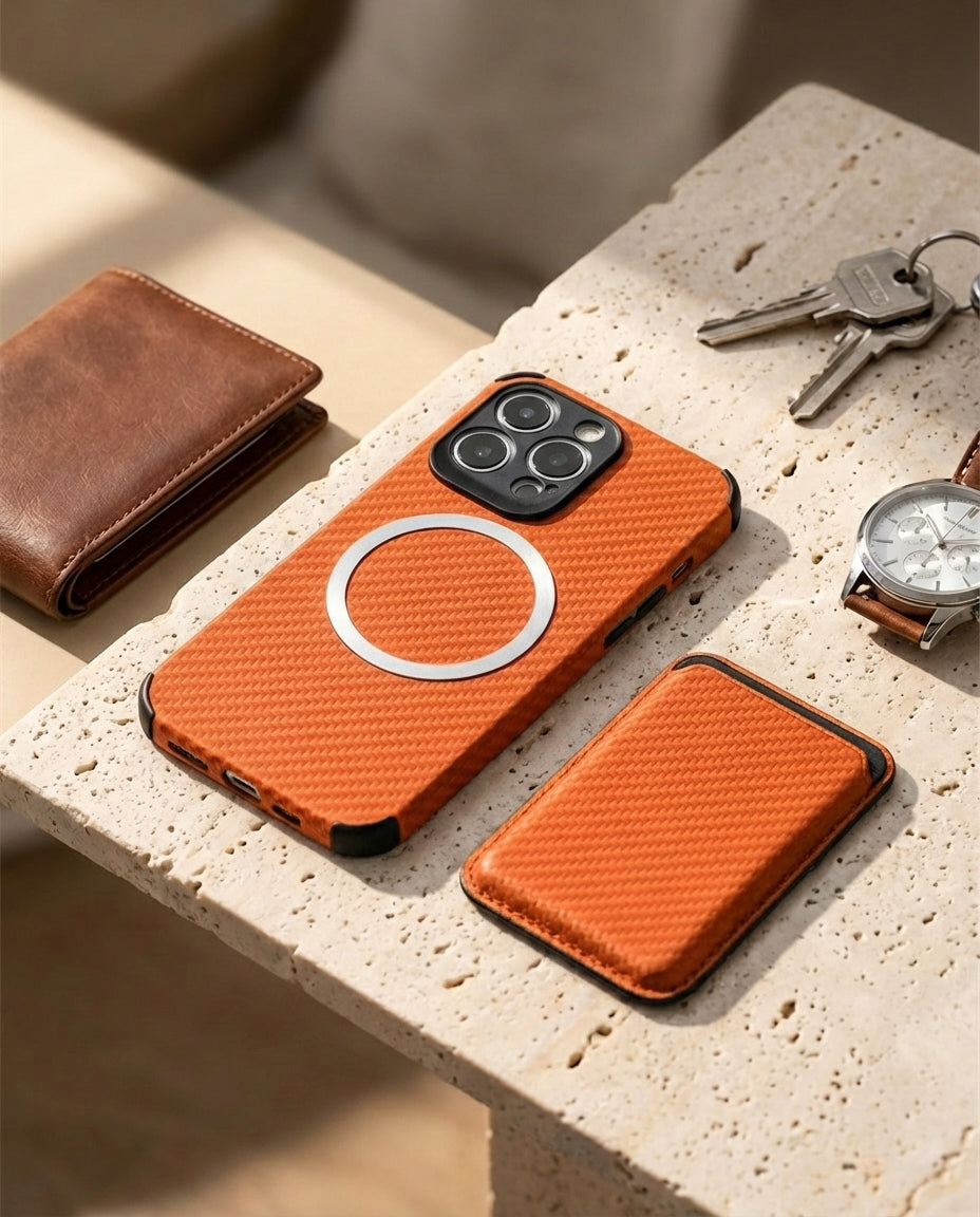 MagSafe Wallet Phone Case | CarbonShield Folio