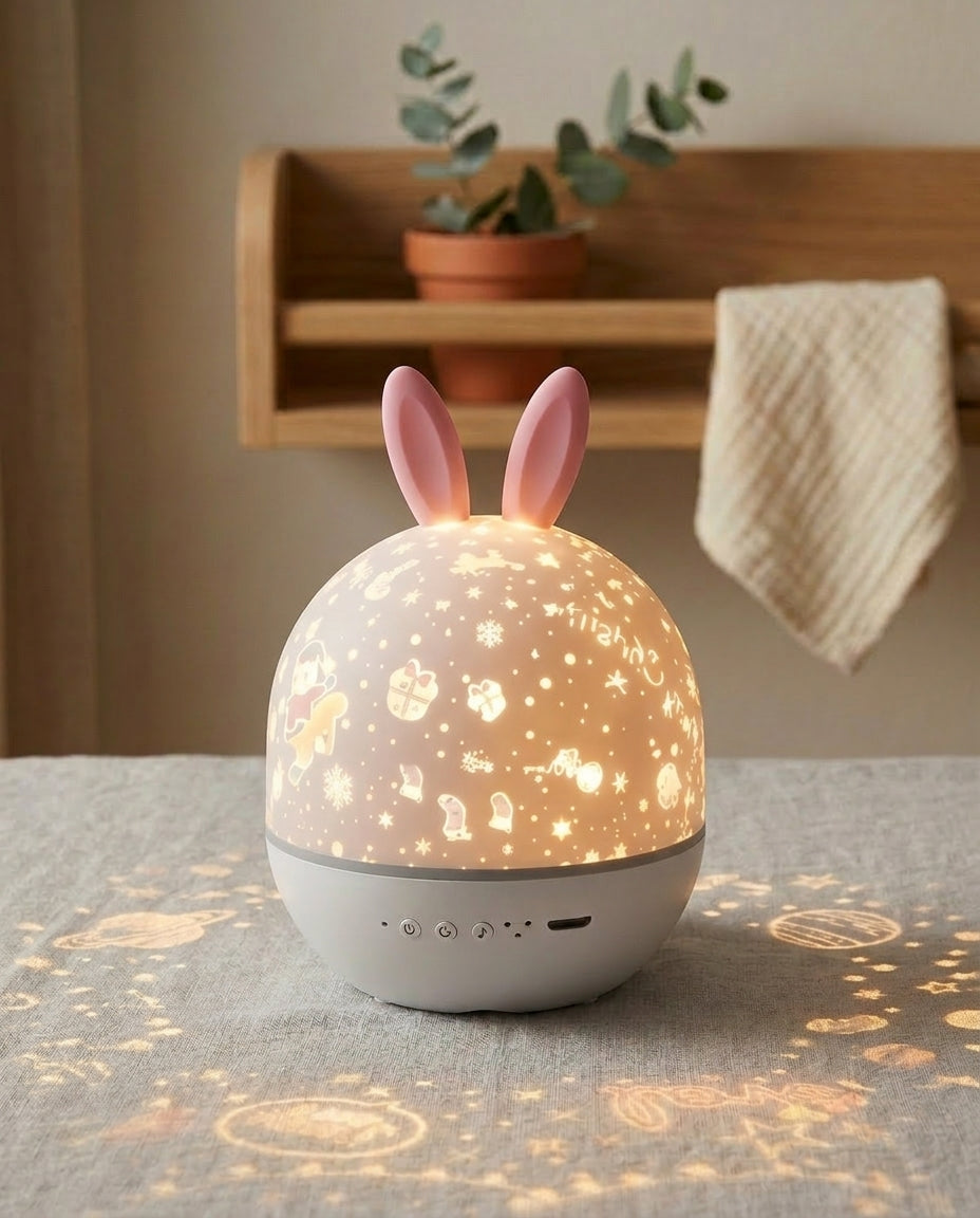 Star Projector Night Light | Kids Rotating Galaxy Lamp