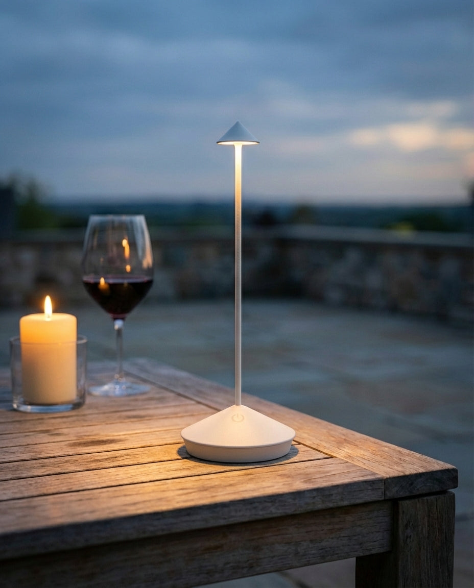 Cordless LED Table Lamp | Dimmable, Waterproof, Rechargeable
