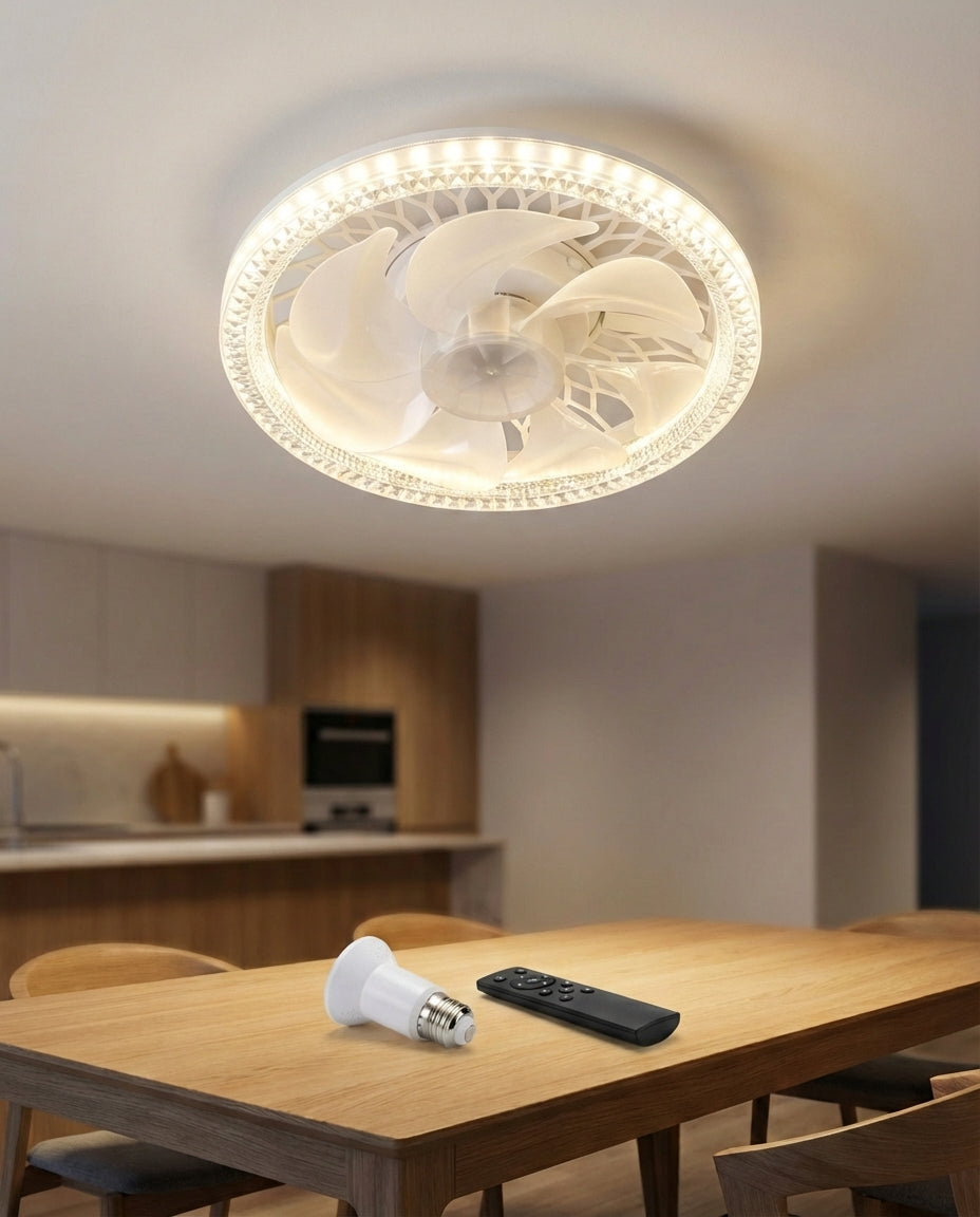 SilentBreeze AirGlow | 2-in-1 Ceiling Fan & Light